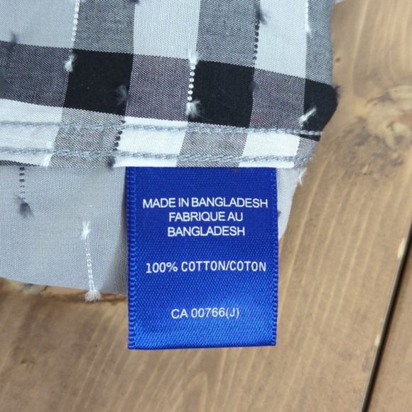 Jermyn & Bond Black White Check Modern Fit Cotton Button Down Shirt - Picture 12 of 13